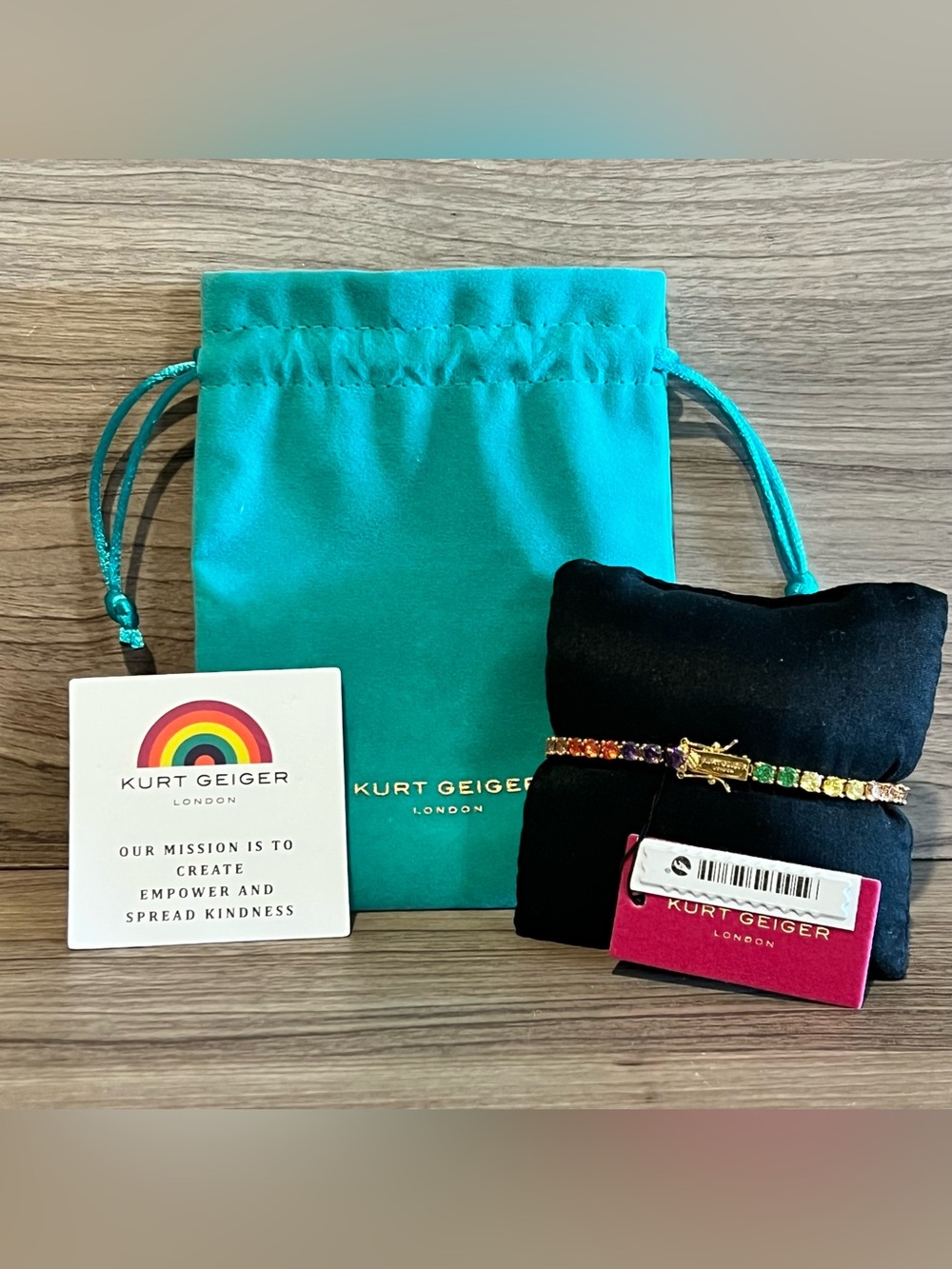 Kurt Geiger Tennis Bracelet (Rainbow) - Picture 2 of 7